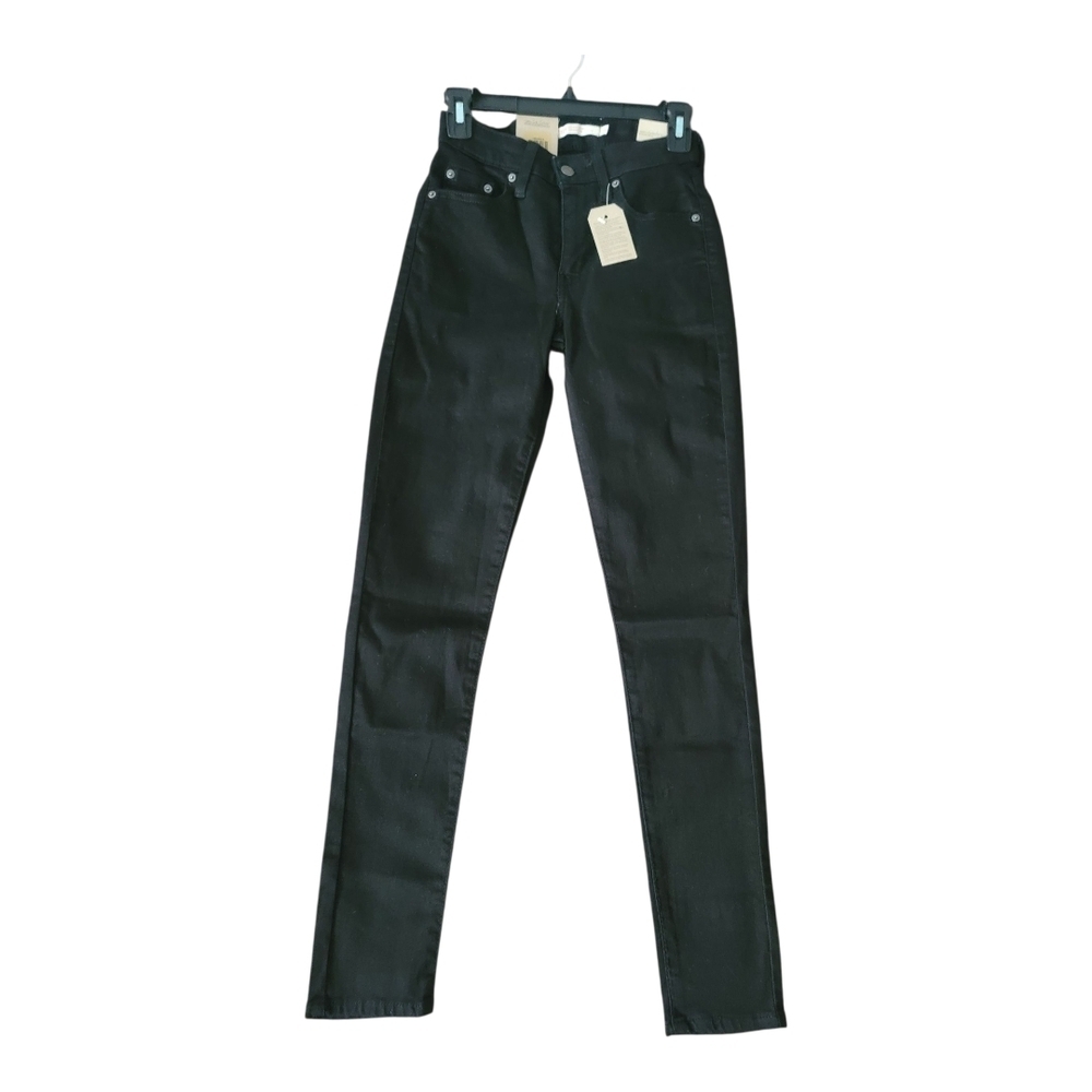Levi's High Rise Black Jeans Sleek Silhouette | Size 26 X 30 - Picture 4 of 10